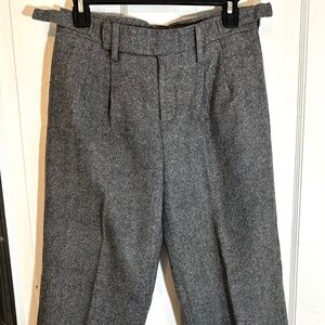 Vintage Free People WOOL buckle waist trousers Gray